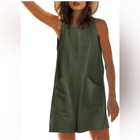 Olive Green Romper - Picture 2 of 5